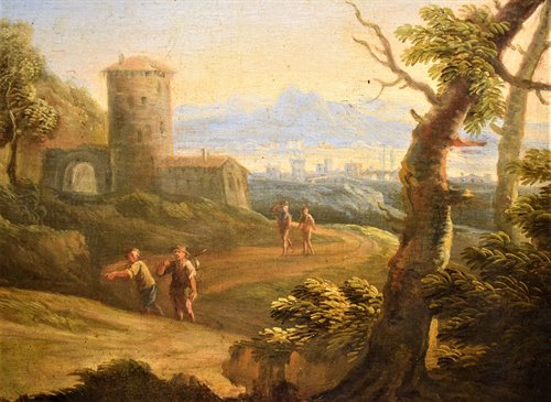 Arcadian Landscape with Nativity